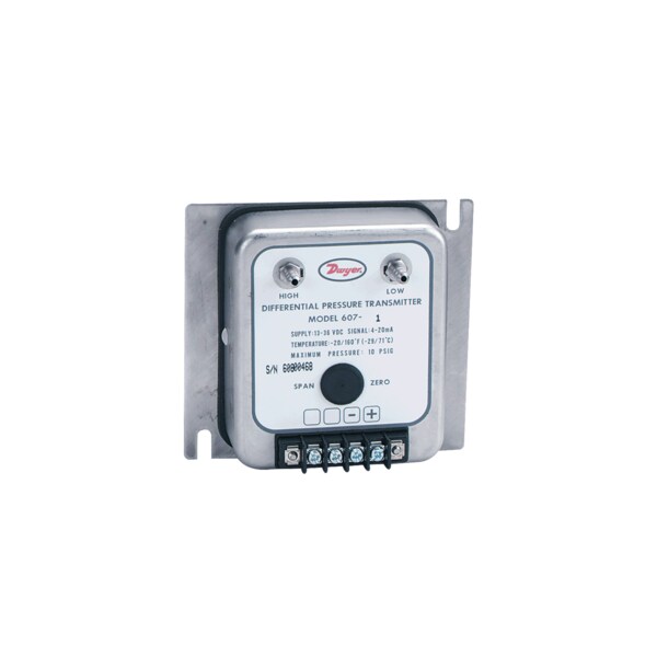 Differential pressure transmitter, range 0-.25inwc